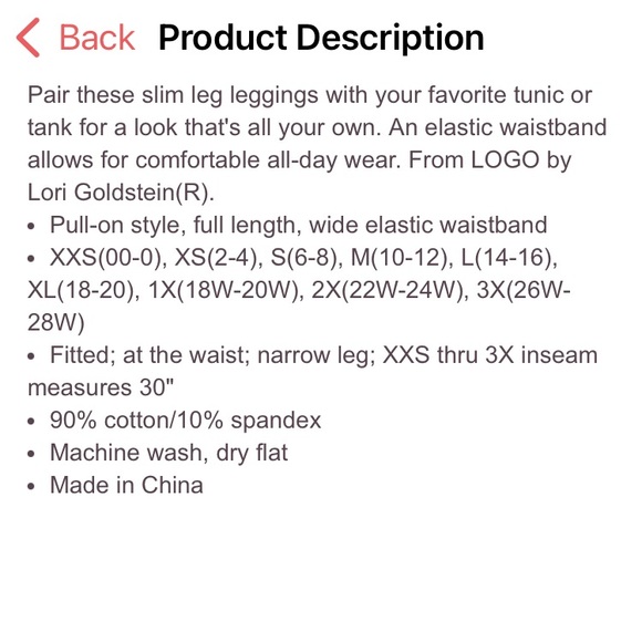 Logo Layers pretty rose leggings, medium, 30” inseam. Brand new never worn. - Picture 6 of 6